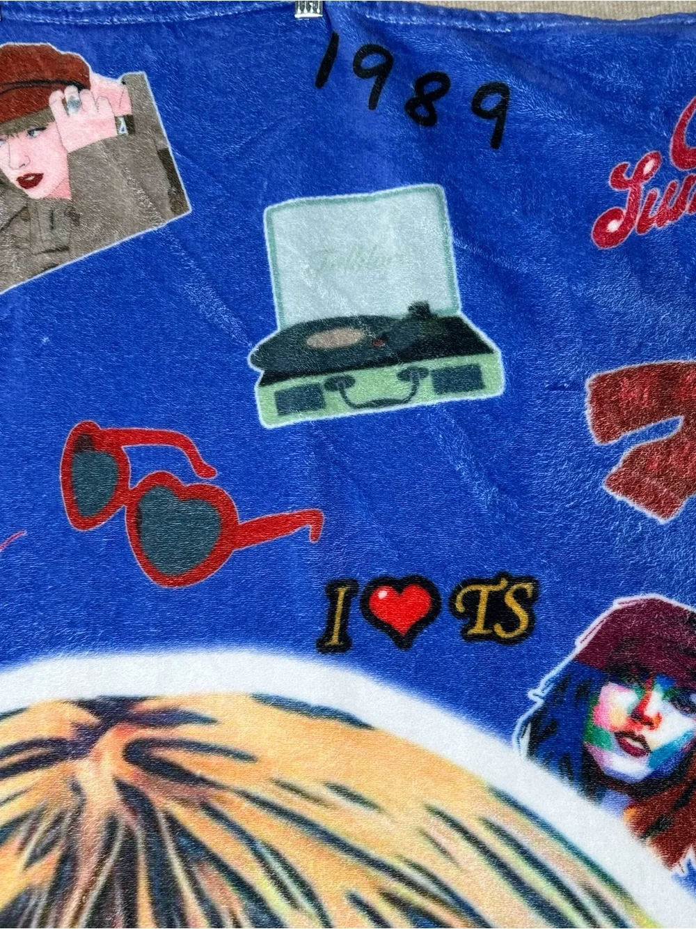 Swiftie Themed Plush Throw Blanket Cruel Summer Lover Songs 1989 Soft Cozy Music